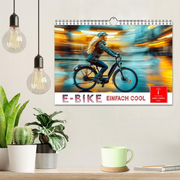 Produktbild: E-Bike einfach cool (Wandkalender 2026 DIN A4 quer), CALVENDO Monatskalender