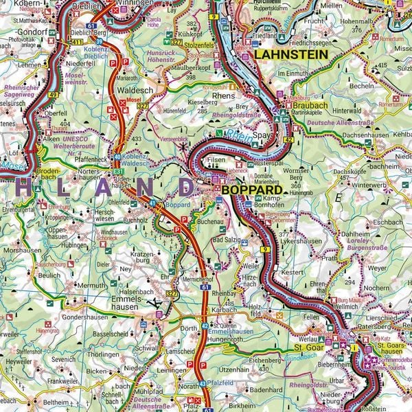 Produktbild: Freytag & berndt Freizeitkarte Rhein - Ahr - Mosel 1:140.000