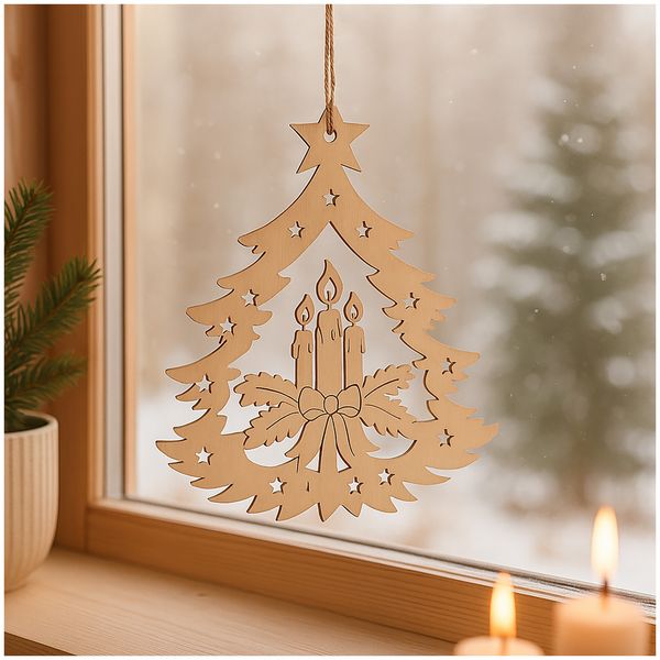 Produktbild: HTI-Living Weihnachtsdeko zum h&auml;ngen Adventskerze Weihnachtsdeko zum h&auml;ngen Adventskerze