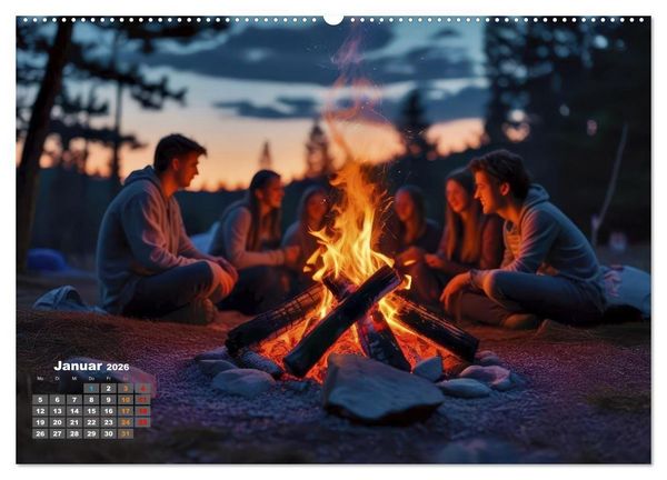 Produktbild: Camping-Life und Abenteuer (hochwertiger Premium Wandkalender 2026 DIN A2 quer), Kunstdruck in Hochglanz