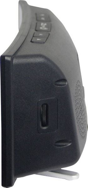 Produktbild: Geemarc JWNS-CURVE_BLK_VDE Quarz Wecker Schwarz Gro&szlig;es Display