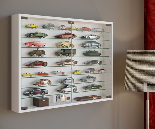 Produktbild: H&auml;ngevitrine Wandvitrine Sammel Deko Mandosa XXL