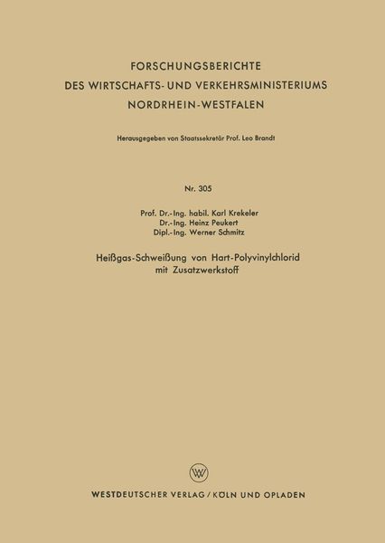 Produktbild: Hei&szlig;gas-Schwei&szlig;ung von Hart-Polyvinylchlorid mit Zusatzwerkstoff