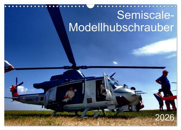 Produktbild: Semiscale-Modellhubschrauber (Wandkalender 2026 DIN A3 quer), CALVENDO Monatskalender