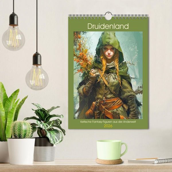 Produktbild: Druidenland. Keltische Fantasy-Figuren aus der Anderwelt (Wandkalender 2026 DIN A4 hoch), CALVENDO Monatskalender