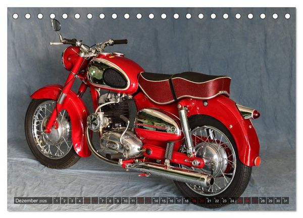 Produktbild: Puch 250 SGS Motorrad - Oldie aus &Ouml;sterreich (Tischkalender 2026 DIN A5 quer), CALVENDO Monatskalender