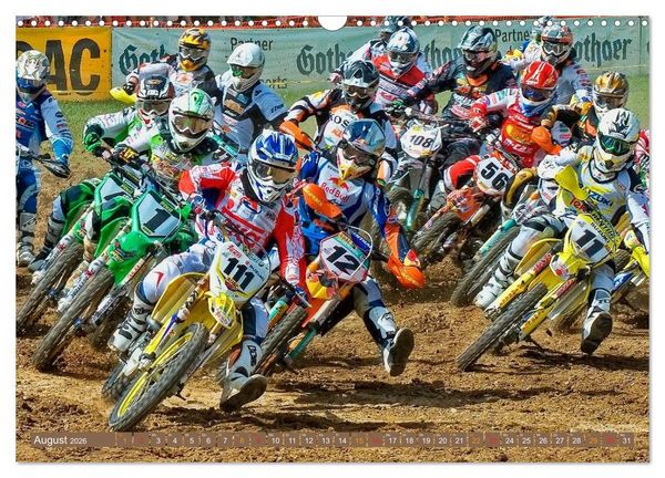 Produktbild: Motocross - mit vollem Risiko (Wandkalender 2026 DIN A3 quer), CALVENDO Monatskalender