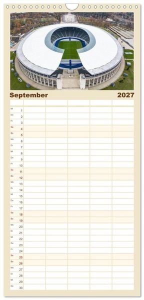 Produktbild: Familienplaner 2027 - Berlin - Reise durch die deutsche Geschichte mit 5 Spalten (Wandkalender, 21 x 45 cm) CALVENDO