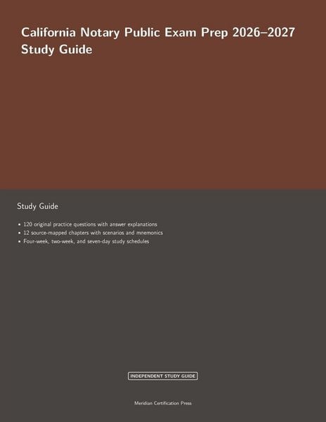 Produktbild: California Notary Public Exam Prep 2026-2027