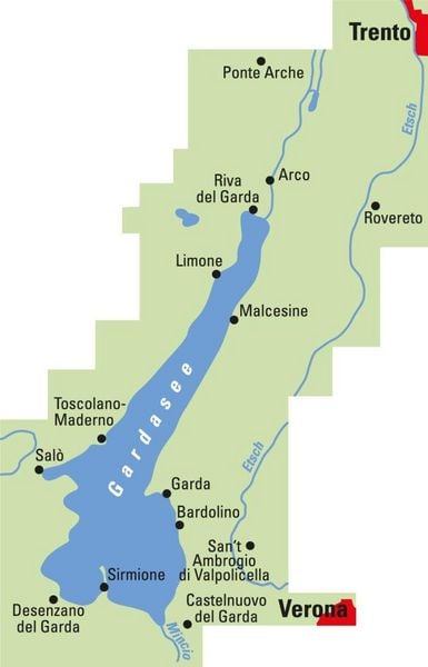 Produktbild: ADFC-Regionalkarte Gardasee, 1:50.000, E-Bike-geeignet, reiß- und wetterfest, GPS-Tracks-Download