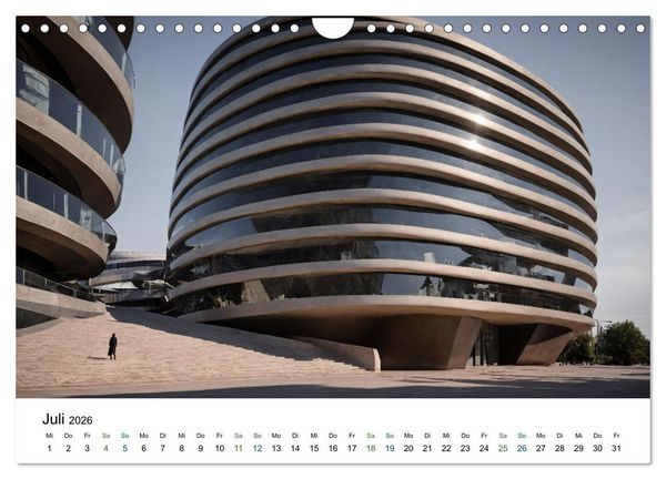 Produktbild: Einsamkeit in Architektur (Wandkalender 2026 DIN A4 quer), CALVENDO Monatskalender