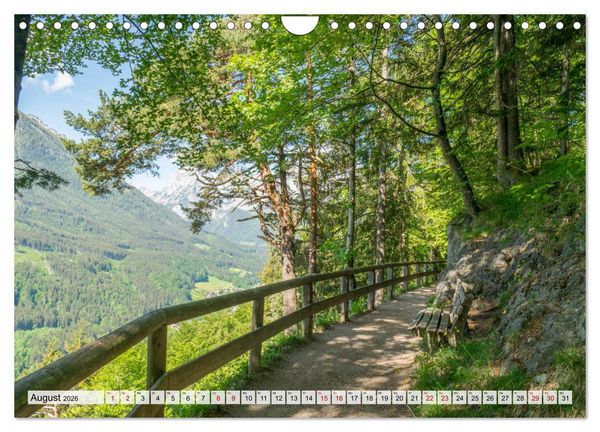 Produktbild: Wanderparadies Bayerische Alpen (Wandkalender 2026 DIN A4 quer), CALVENDO Monatskalender