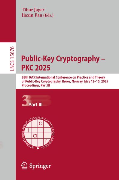 Produktbild: Public-Key Cryptography &ndash; PKC 2025