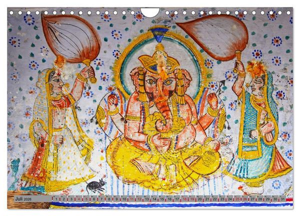 Produktbild: Typisch Indien - Ganesha der Elefantengott (Wandkalender 2026 DIN A4 quer), CALVENDO Monatskalender
