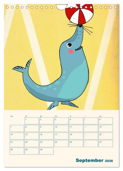 Produktbild: Kindliche Motive von Little Miss Arty - Illustrationen! (Wandkalender 2026 DIN A4 hoch), CALVENDO Monatskalender