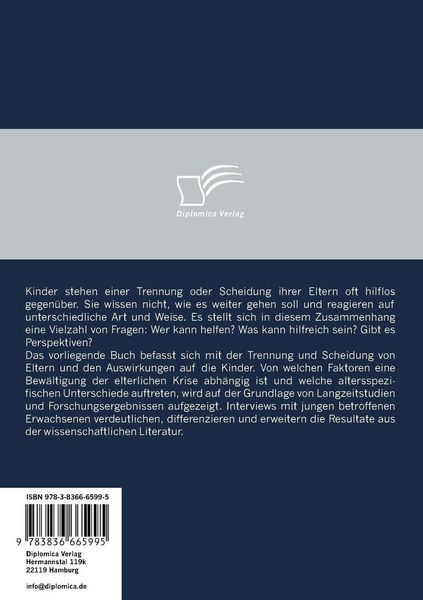 Produktbild: Kindheit im Schatten des Elternkonfliktes von Trennung und Scheidung