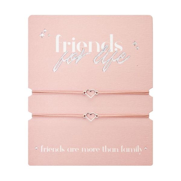 Produktbild: Armband - "friends for life" Edelstahl - Herz