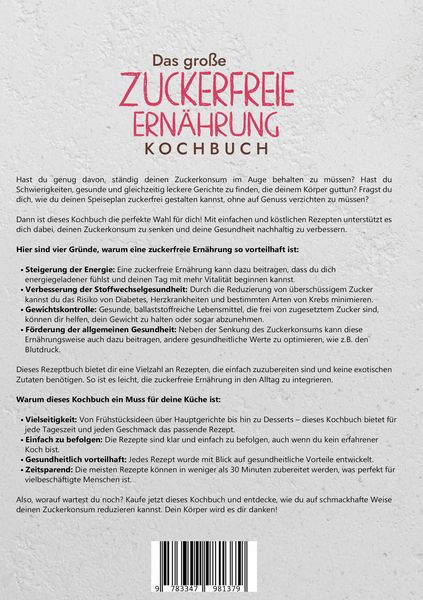 Produktbild: Das gro&szlig;e Zuckerfreie Ern&auml;hrung Kochbuch