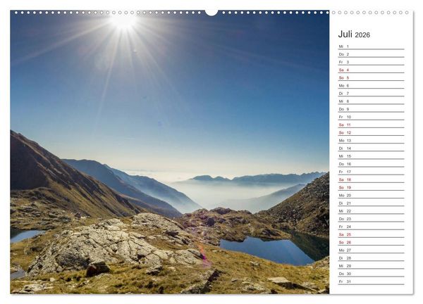 Produktbild: Bergseen im Ultental (Wandkalender 2026 DIN A2 quer), CALVENDO Monatskalender