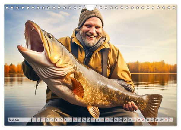 Produktbild: Angeln und Fischen Impressionen (Wandkalender 2026 DIN A4 quer), CALVENDO Monatskalender