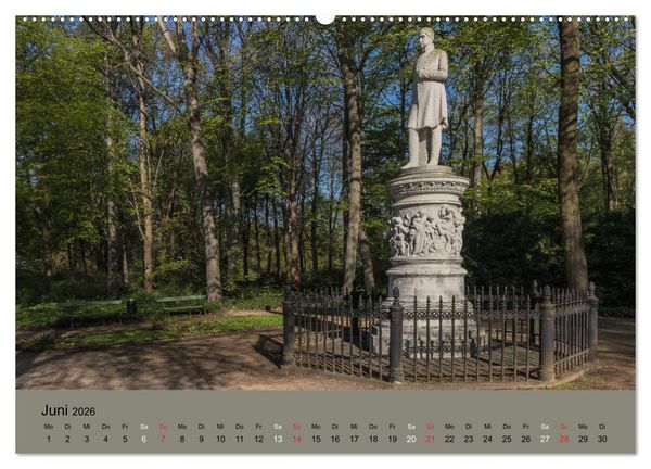 Produktbild: Gro&szlig;er Tiergarten Berlin - Von Dichtern und Komponisten (Wandkalender 2026 DIN A2 quer), CALVENDO Monatskalender