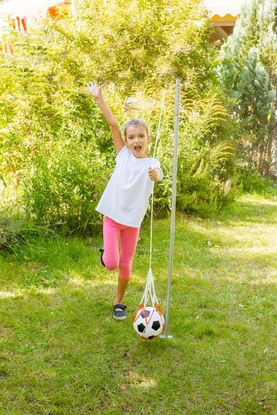 Produktbild: New Sports Fu&szlig;ball Trainer-Set, Stange+Ball
