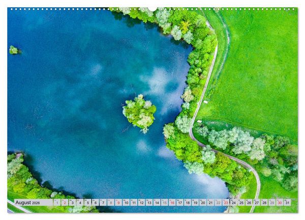 Produktbild: Ausblicke - Mittelhessen von Oben (Wandkalender 2026 DIN A2 quer), CALVENDO Monatskalender