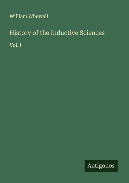 Produktbild: History of the Inductive Sciences