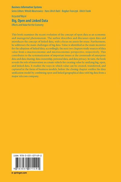 Produktbild: Big, Open and Linked Data