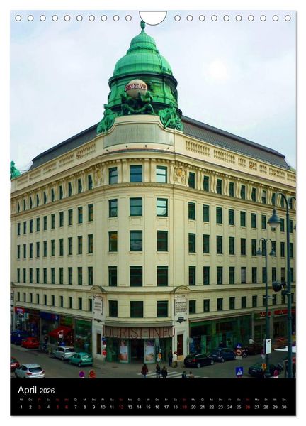Produktbild: Metropole Wien (Wandkalender 2026 DIN A4 hoch), CALVENDO Monatskalender