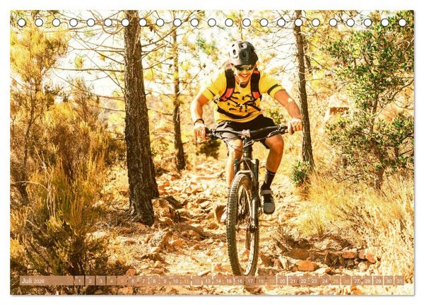 Produktbild: Mountainbike: &Uuml;ber Stock und Stein (Tischkalender 2026 DIN A5 quer), CALVENDO Monatskalender