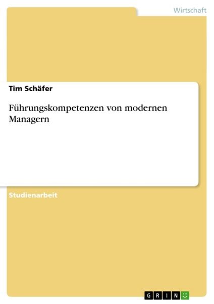 Produktbild: F&uuml;hrungskompetenzen von modernen Managern