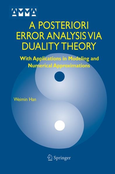 Produktbild: A Posteriori Error Analysis Via Duality Theory