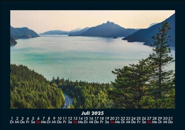 Produktbild: Landschaftskalender 2025 Fotokalender DIN A5