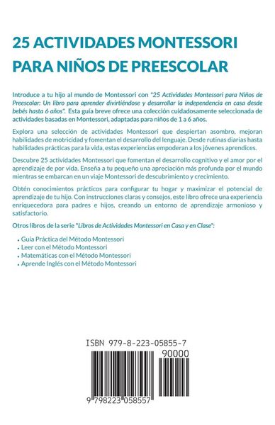 Produktbild: 25 Actividades Montessori Para Ni&ntilde;os de Preescolar