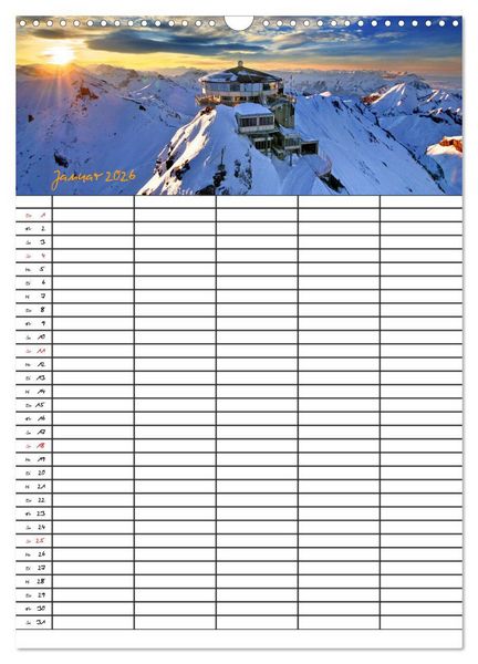 Produktbild: Dein Berge Kalender (Wandkalender 2026 DIN A3 hoch), CALVENDO Monatskalender