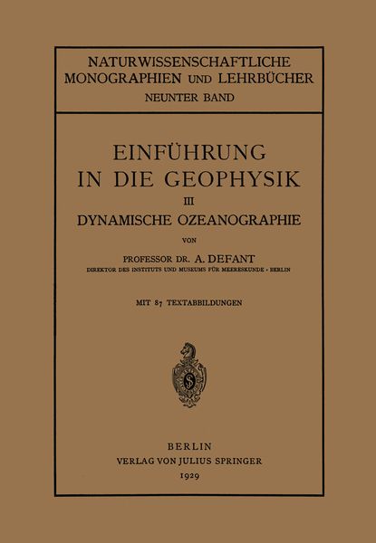Produktbild: Einf&uuml;hrung in die Geophysik