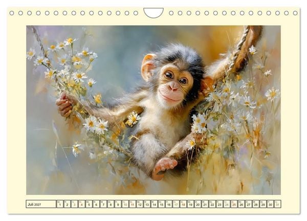 Produktbild: Wunder der Savanne. Afrikas Tierkinder im Licht der Sonne (Wandkalender 2027 DIN A4 quer), CALVENDO Monatskalender
