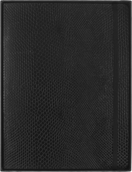 Produktbild: Moleskine Vegea Boa Notizbuch, XL, liniert, weicher Einband, schwarz, in Box