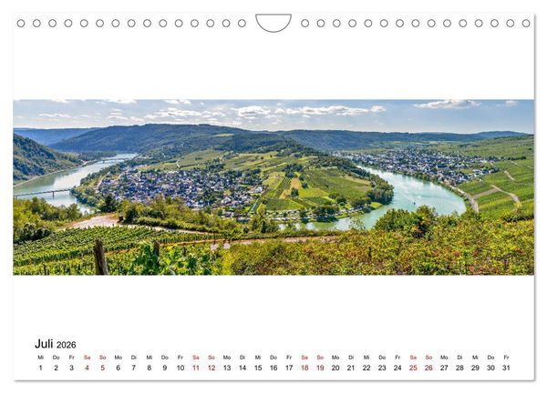 Produktbild: Mosel im Panorama (Wandkalender 2026 DIN A4 quer), CALVENDO Monatskalender