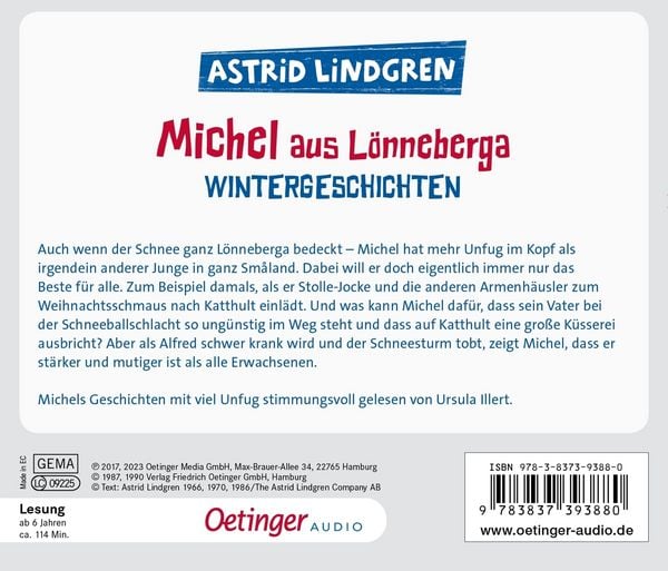 Produktbild: Michel aus L&ouml;nneberga. Wintergeschichten