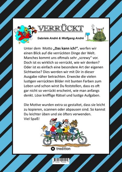 Produktbild: CRAFTBOOK - TOTAL VERR&Uuml;CKT - SCREWY MOTIVE - LUSTIG - SPASS - UNTERHALTSAM - KNIFFLIGE R&Auml;TSEL - TIERE - MENSCHEN - ORTE - FREIZEIT - SPASSIG