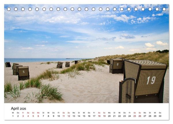 Produktbild: Fischland-Dar&szlig;-Zingst - Traumhafte Ostseelandschaften (Tischkalender 2026 DIN A5 quer), CALVENDO Monatskalender
