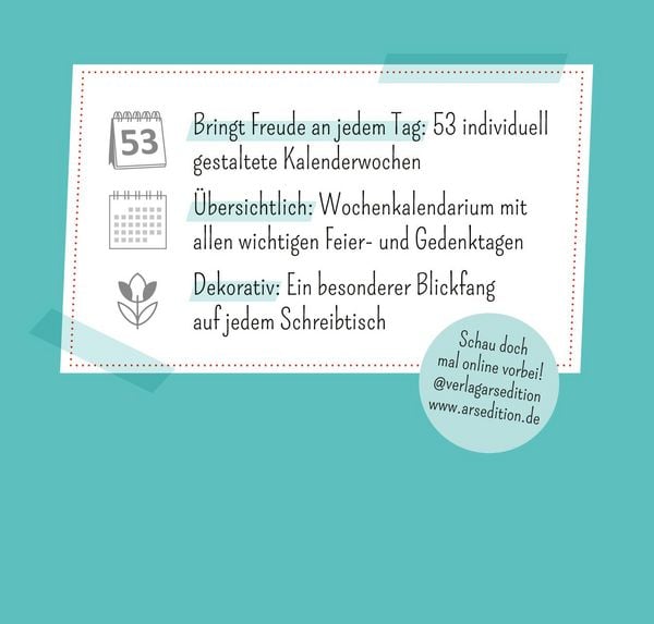 Produktbild: Mini-Wochenkalender Sei frech, wild und wunderbar! 2027