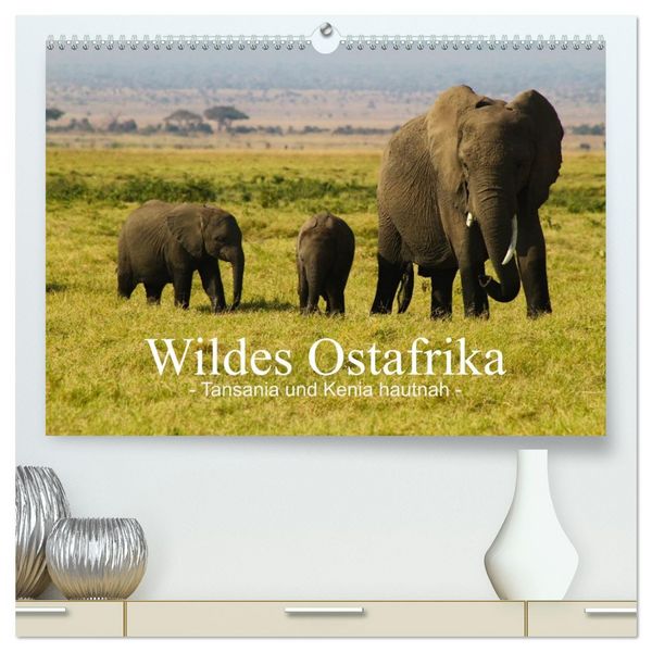 Wildes Ostafrika - Tansania und Kenia hautnah (hochwertiger Premium Wandkalender 2026 DIN A2 quer), Kunstdruck in Hochglanz