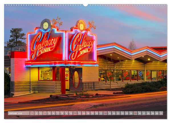 Produktbild: American Diner - es gibt sie noch (hochwertiger Premium Wandkalender 2026 DIN A2 quer), Kunstdruck in Hochglanz