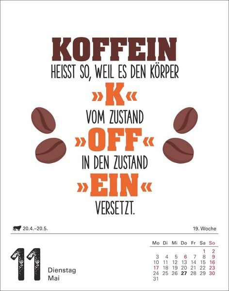 Produktbild: Lange Rede kurzer Gin Tagesabrei&szlig;kalender 2027 - Der Spr&uuml;che-Kalender