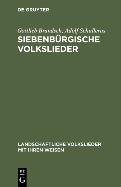 Produktbild: Siebenb&uuml;rgische Volkslieder