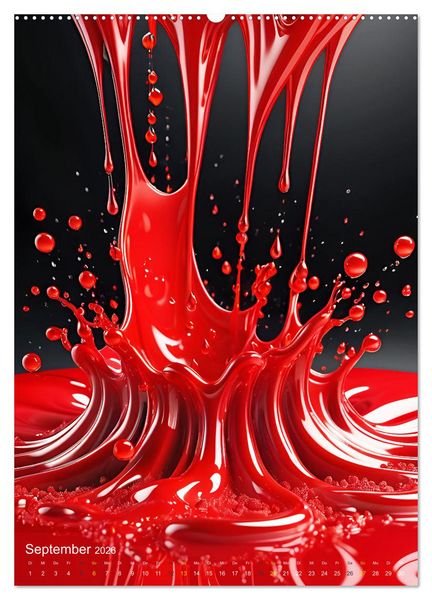 Produktbild: Splish! Splash! DROP ART (Wandkalender 2026 DIN A2 hoch), CALVENDO Monatskalender