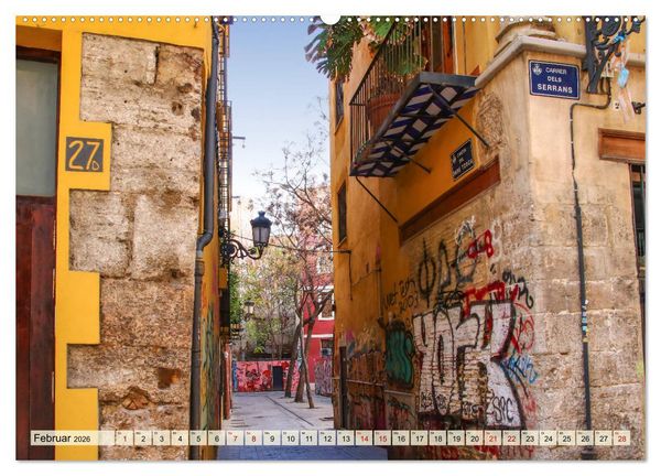 Produktbild: Valencia - sehenswert bei Tag und bei Nacht (Wandkalender 2026 DIN A2 quer), CALVENDO Monatskalender